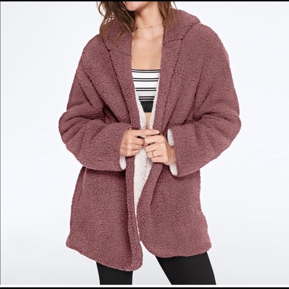 PINK Victoria's Secret Sweaters | Victorias Secret Sherpa Cardigan | Poshmark